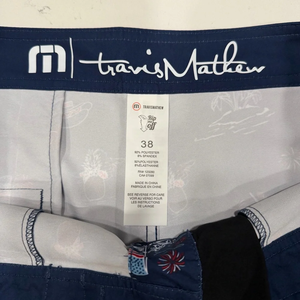 Travis Mathew Men’s Sweet Land Of Beer Boardshorts 38
